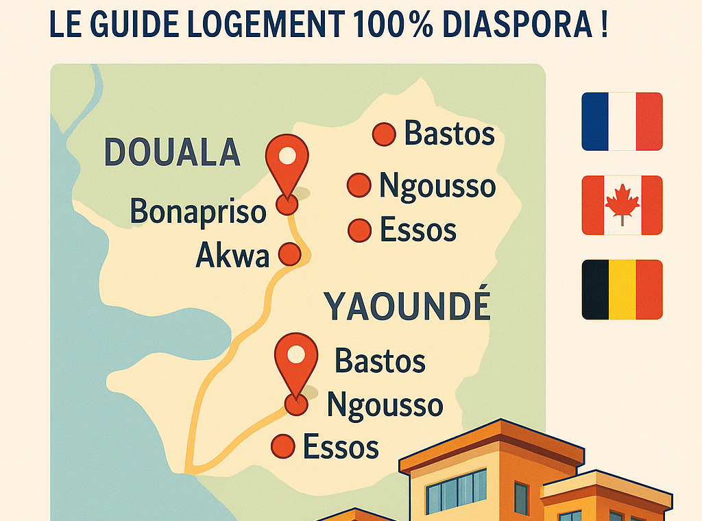 Top 5 des quartiers où vivre à Douala et Yaoundé